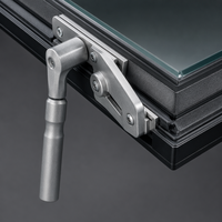 Lucarne de trappe d'accès moderne en aluminium avec verre trempé, étanche, pour terrasse et entrée d'escalier