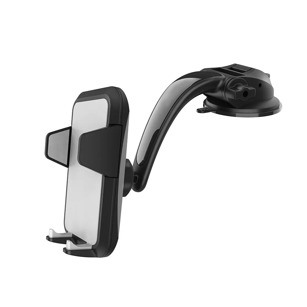 Universal 1 Button Release Car Dash Phone Holder Anti-scratch Dashboard Mount Flexible Cell Phone Stand