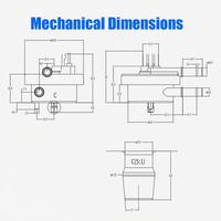 Mini sensor de flujo de líquido de efecto Hall, salida de pulso DC 3-24V, alta precisión, 0-1.2LPM, medidor de flujo de turbina para calentador de agua y cafetera