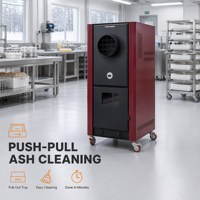 Chauffage à air chaud à granulés de biomasse à économie d'énergie avec thermostat numérique et alimentation anti-blocage à double vis sans fin pour entrepôt et atelier