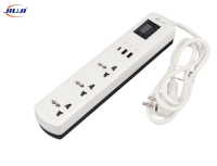 JIUJI JJSVA-QR3 Multiprise 3 prises USB avec protection VA et tension/courant réglables pour réfrigérateur