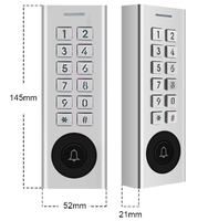 Contrôle d'accès intelligent autonome étanche TTlock avec clavier numérique métallique Bluetooth/Wi-Fi et carte de proximité