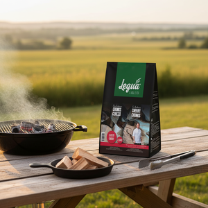 Trozos de madera de cerezo de marca Legua de alta calidad para fumar sabor natural en su barbacoa directamente de los campos españoles - Product Image 3