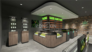 Hiện đại trang trí thiết kế thuốc lá gỗ phụ kiện đứng thuốc lá cửa hàng truy cập Showcase thiết kế khói cửa hàng hiển thị - Product Image 5