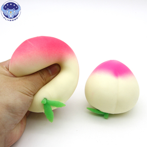 Oferta Especial: Juguete de Pelota en Forma de Durazno de TPR, Divertido Juguete Antiestrés para Apretar, Juguetes Musicales para Apretar con Forma de Fruta, Pelota Antiestrés para Apretar con Sonido, Juguetes Divertidos de Pelota Antiestrés con Sonido - Product Image 2