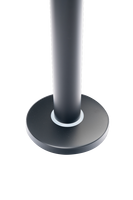 Ensemble de douche extérieure noir avec mitigeur, colonne de douche autoportante en laiton pour piscine