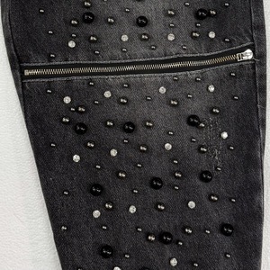 F071/Women's Stylish Dressing Street Fashion Trendy Brand Design Cotton Jeans Set Autumn New Arrival Solid Pattern Clothing Mid - Product Image 5