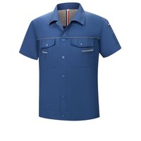 Vêtements de travail personnalisés à haute visibilité, respirants, en coton, à manches courtes, unisexes, certifiés CE, vêtements de protection du travail