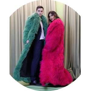 <strong>Floor</strong> <strong>Length</strong> Women and Men Mongolian Long Hair Sheep Fur <strong>Coat</strong> - Product Image 1