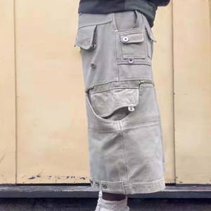 Pantalons cargo pour hommes en gros personnalisés, poids lourd, SORTS, 100% coton, multi-poches, convertibles, amples, style streetwear - Product Image 2