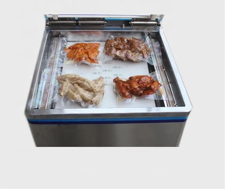 Guangzhou Humide et sec automatique grand double chambre alimentaire sous vide machine à emballer de cachetage