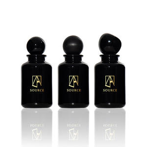 ขวดน้ำหอมฝาทรงกลมขนาด30มล. 50มล. 100มล. สีดำสดใสขวดน้ำหอม - Product Image 1