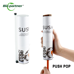 Toptan Ekolojik Geri Dönüştürülebilir Tek Kullanımlık Push Pop Suşi Rulo Paket Servisi Pirinç Sashimi Ambalajı Soya Soslu - Product Image 4