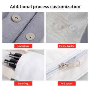 Borsa in tela di design personalizzata per Shopping di lusso in tela di cotone riutilizzabile semplice 0 rganiccon Logo personalizzato - Product Image 5