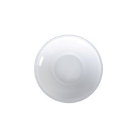 Assiettes plates en porcelaine fine pour la maison, les restaurants et les hôtels ; Assiettes à steak et soucoupes pour plats froids – Design moderne et minimaliste blanc pur, finition brillante
