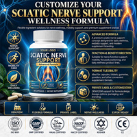 Formule Avancée de Soutien du Nerf Sciatique – 60 Capsules pour la Fonction Nerveuse, la Mobilité et la Réponse à l'Inflammation – Supplément en Gros