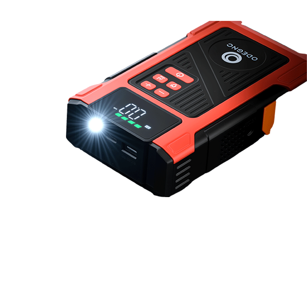 ORANGLES 4 in 1 Car Jump Starter with Air Compressor Inflator 10000mAh Power Bank Portable Emergency Light Saudi Arabia - detailed closeup view - illustrating benefits - Image 3 of 6 | created for all | Shop 4 in 1 Car Jump Starter with Air Compressor Inflator 10000mAh Power Bank Portable Emergency Light Saudi Arabia North Carolina | Free Shipping ORANGLES