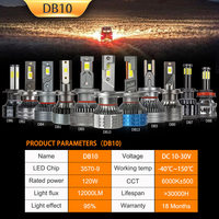 Nouveaux phares de voiture H1 H7 H11 9005 9006 12V 6000K 120W LED, haute luminosité, compatibilité universelle