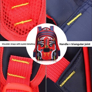 Sac à dos scolaire imperméable 3D motif dessin animé avec fermeture éclair pour enfants de 1 à 6 ans – Tendance pour l'école primaire et la <span class=keywords><strong>maternelle</strong></span> - Product Image 3