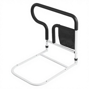 Barrière de lit de sécurité verticale réglable en acier inoxydable Orange Light Future pour usage hospitalier, protection anti-chute - Product Image 3