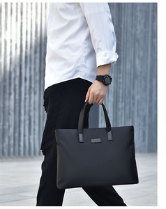 Bolso <span class=keywords><strong>de</strong></span> Mano <span class=keywords><strong>de</strong></span> Moda Coreana para Hombre, <span class=keywords><strong>de</strong></span> 15.6 Pulgadas, <span class=keywords><strong>con</strong></span> Forro <span class=keywords><strong>de</strong></span> Nailon Suave, para Viajes <span class=keywords><strong>de</strong></span> Negocios, Ocio, Trabajo o como Maletín - Product Image 4