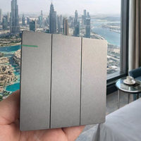 Nouveau produit – Interrupteurs et prises de luxe modernes sans cadre, design bouton, couleur personnalisée, 250 V, fabriqués en Chine