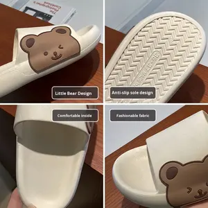 Nouvelles pantoufles d'intérieur en gros, styles variés, pantoufles de chambre, pantoufles décontractées personnalisées avec logo pour femmes, fabriquées en Chine - Product Image 4