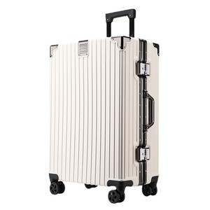 AILVNI AO Aluminum Frame Suitcase 26 Inch Large Capacity Spinner <b>Wheel</b> Travel Case <b>With</b> <b>Lock</b> Solid Color Unisex - Product Image 5