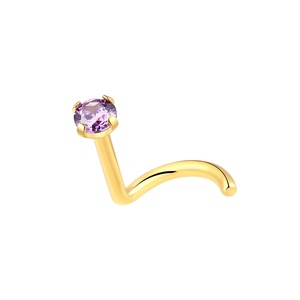 Piercing de <span class=keywords><strong>titanio</strong></span> para la nariz, 20G, 0,8mm, ASTM F136, forma de D, anillo para la nariz, cartílago para la oreja, joyería para el cuerpo - Product Image 4
