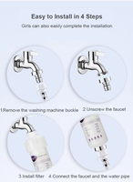 Haute qualité Machine à laver filtre entrée avant purificateur d'eau robinet PP coton filtre de douche pour salle de bain domestique