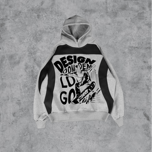 Survêtement décontracté personnalisé, sweat-shirt à capuche délavé à l'acide et pantalon de survêtement à jambe droite, survêtements surdimensionnés - Product Image 3