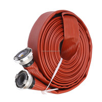 Tuyau plat flexible en toile PVC haute pression 10 bars 13 bars 50 mm 65 mm pour lutte contre l'incendie et construction, prix usine