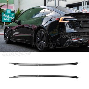 สเกิร์ตข้างรถยนต์ Tesla Model 3 2024+ พร้อมลิ้นสปอยเลอร์ ดิฟฟิวเซอร์ ชิ้นส่วนตกแต่งรถยนต์ สเกิร์ตข้างแบบแยกส่วน ชุดแต่ง - Product Image 5