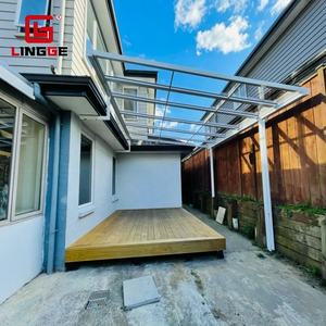 Vente directe d'usine, auvent <span class=keywords><strong>de</strong></span> couloir personnalisé en aluminium, protection UV, pare-soleil, <span class=keywords><strong>toit</strong></span> en polycarbonate, pergola pour polycarbonate - Product Image 2