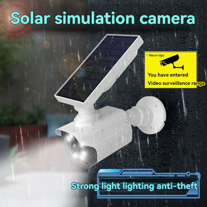 OEM solare <span class=keywords><strong>finta</strong></span> <span class=keywords><strong>telecamera</strong></span> <span class=keywords><strong>di</strong></span> sicurezza manichino simulato sistema <span class=keywords><strong>di</strong></span> <span class=keywords><strong>sorveglianza</strong></span> CCTV con LED PIR sensore <span class=keywords><strong>di</strong></span> movimento finti fittizi telecamere CCTV - Product Image 3