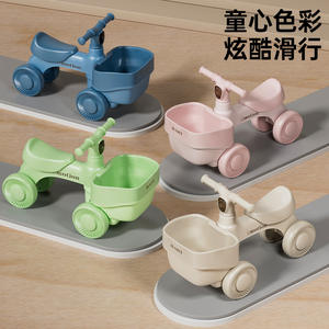 รถสามล้อทรงตัวพลาสติกสำหรับเด็ก รุ่นใหม่ อายุ 1-3 ปี รถหัดเดินสี่ล้อ ของเล่นสำหรับเด็กชายและเด็กหญิง - Product Image 3