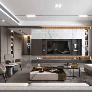 Source Manufacturer Wholesale Luxury Living Room Furniture <b>TV</b> Cabinet <b>TV</b> <b>Stand</b> for Apartment Wooden Home Furniture Customized - Product Image 2