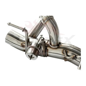 Vortex SS304 Valved Rear Muffler <b>Exhaust</b> for Ferrari 488 GTB Spider 3.9T V8 Engine X-Pipe Direct Fit - Product Image 6