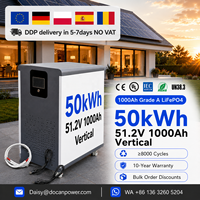 Batterie de stockage d'énergie LiFePO4 pour la maison, 48V 32KWH 15KWH 30KWH 48kwh 50kWh 51.2V 628Ah 600Ah 900Ah 1000Ah, en stock UE, avec remise revendeur