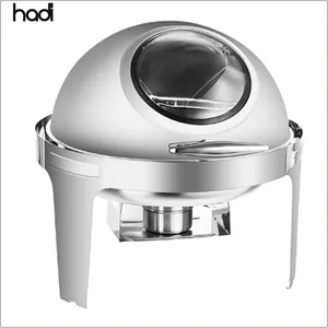 HADI批发6升卷式不锈钢火锅，用于餐饮和自助餐，用于卷式火锅