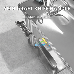 Skin Graft Knife Handle Orthopedic Surgical Instruments Oral Dermatome Silver ISO <b>Clamp</b> DHL PK A+ Grade Surgical Stainless - Product Image 2