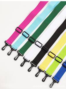 여성용 트렌디한 싱글 숄더백 액세서리 단색 폴리에스터 조절 가능 유행 핸드백 숄더 스트랩 교체 - Product Image 5