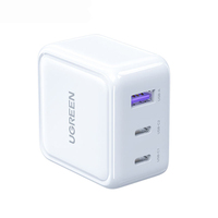 Chargeur mural UGREEN 35W GaN 2C 1A 3 ports pliable à charge rapide, adaptateur secteur PD3.0 en matériau PC, bloc de charge de voyage pour mobile