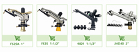 Canon d'arrosage robuste de 2 pouces à bras oscillant pour l'irrigation agricole de grandes surfaces