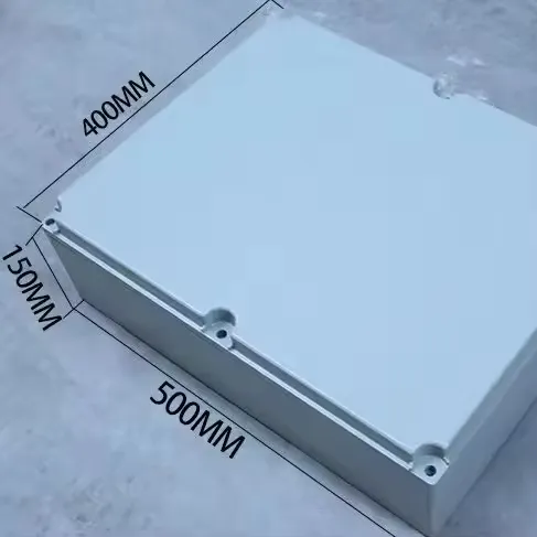 500 * 400 * 150 mm gegossene aluminium-wasserdichte box IP67 ausgestopfte elektrische schaltbox für den außenbereich