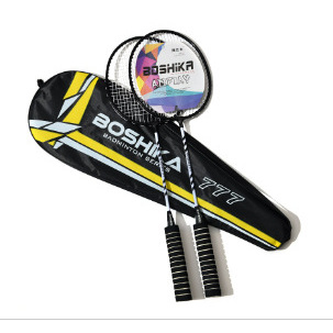 [777 Negro] Raqueta de bádminton de espuma