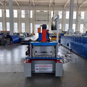 HAUAN Automatic PLC Controlled Motor Gear Bearing Roof Steel <b>Tile</b> Angle Chi Roll Forming Machine 125mm Feeding Width - Product Image 3