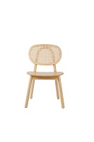 Chaise de salle à manger moderne en bois de hêtre massif, dossier en faux rotin, assise en contreplaqué pour café, bistrot, restaurant nordique