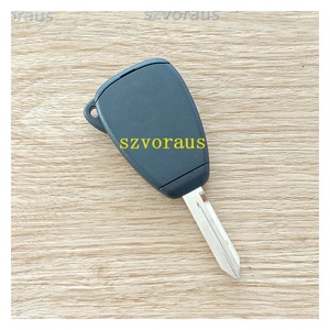 Hoge kwaliteit Chrysler 3-knops afstandsbediening sleutelbehuizing met nood sleutels, plastic+metaal, zwart, afstandsbediening starten, auto-accessoires - Product Image 5