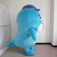 Efun quantité minimale de commande-Costume de mascotte de dauphin gonflable professionnel personnalisé avec effet de marche-Costume de mascotte de créatures marines à vendre 1 pièce
